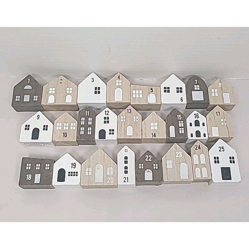 Target Bullseyes Playground Wooden Countdown Blocks House Advent Christmas 2021